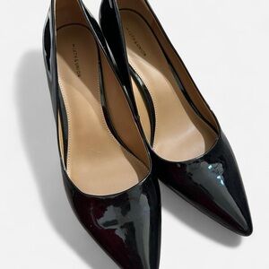 14th & Union Glossy Black Heels